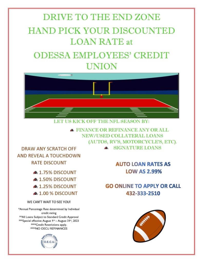 Odessa Credit Union Odessa Employees CU Holiday Schedule